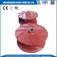 Pompa lumpur horisontal impeller krom tinggi